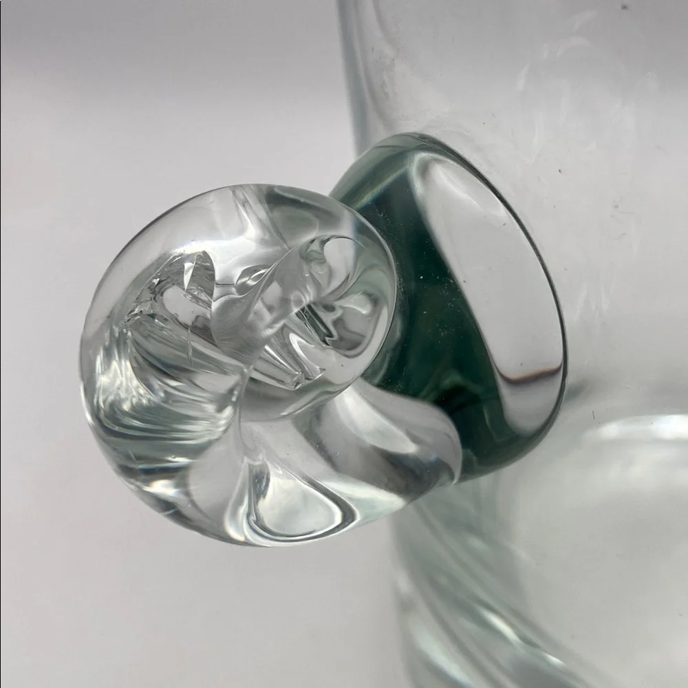 Tiffany & Co. Crystal Scroll Handle Ice Bucket